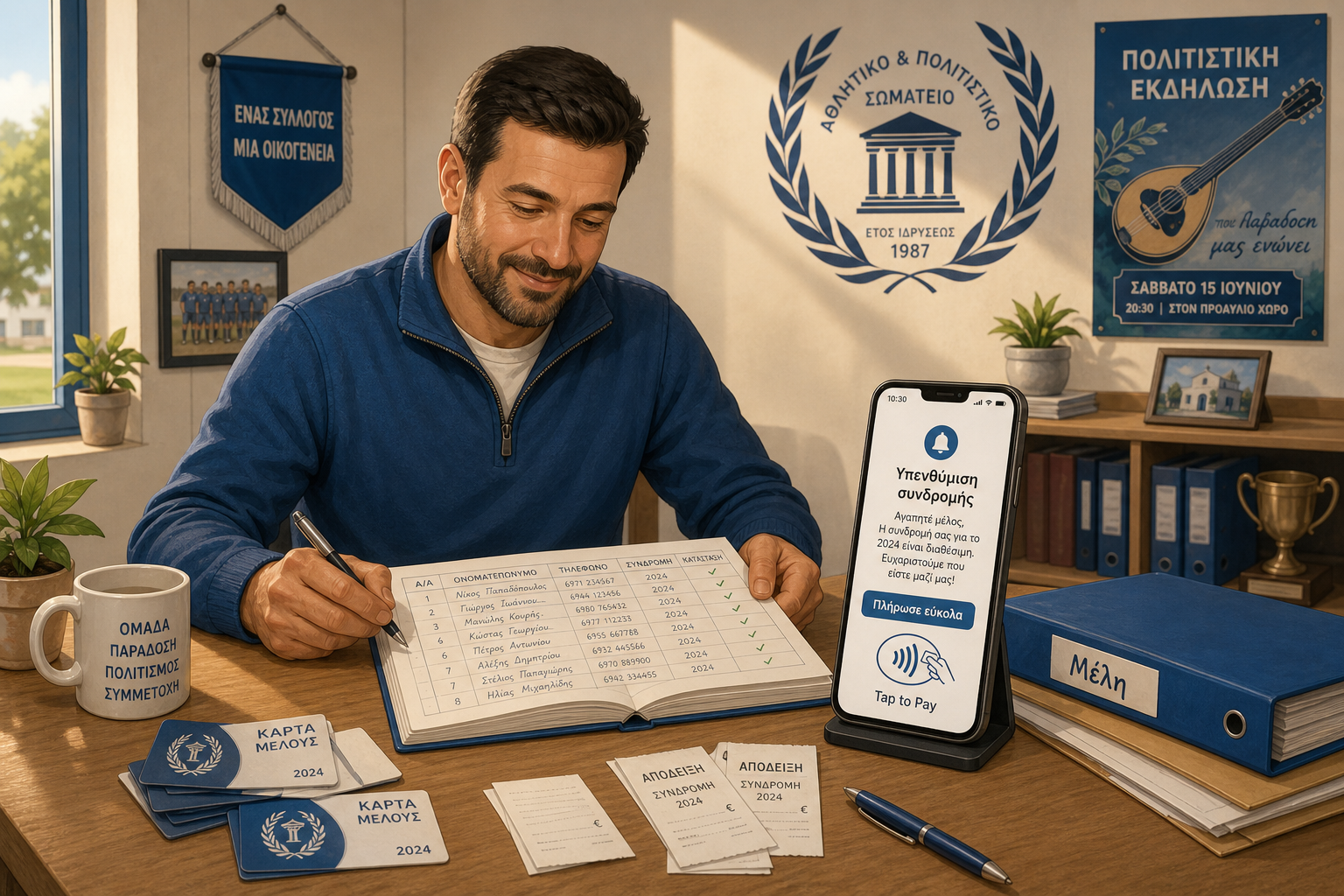 Αυτόματες Υπενθυμίσεις Συνδρομών για Σωματεία