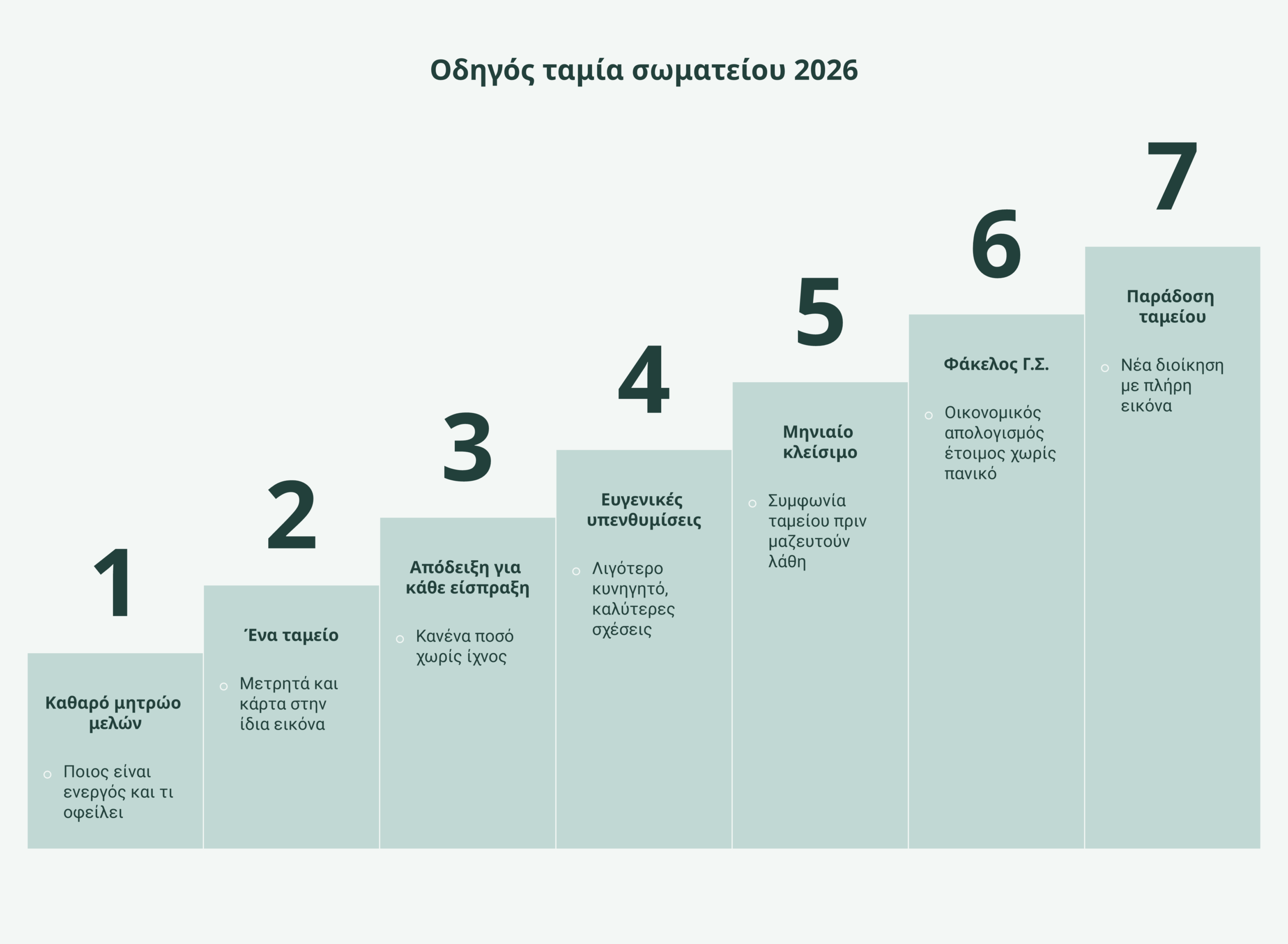οδηγός ταμία σωματείου infographic